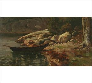 Stones On The Shore by Hjalmar (Magnus) Munsterhjelm