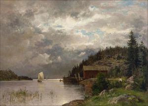 "ilta Baronsalmessa". by Hjalmar (Magnus) Munsterhjelm