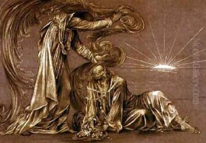Finished study for Earthbound 1897 by Evelyn Pickering De Morgan