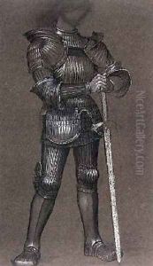 Study of Armour for Life and Thought Have Gone Away 1893 by Evelyn Pickering De Morgan