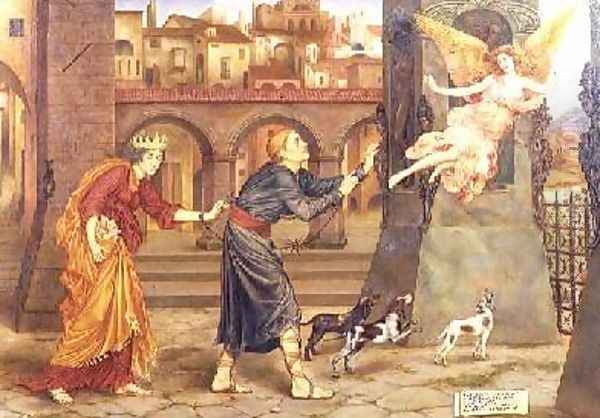 Blindness and Cupidity Chasing Joy from the City 1897 - view 1