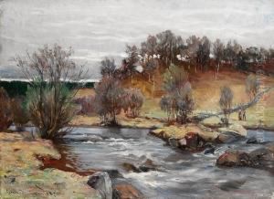 Kvinne Og Mann I Varlandskap 1887 Kvinne Og Mann I Varlandskap 1887