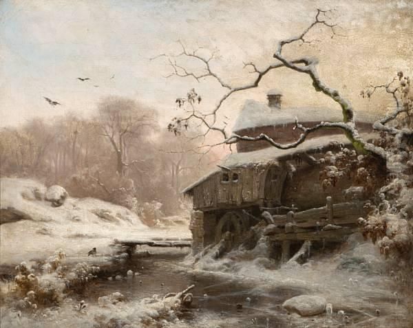 Vinter Ved Liten Elv - view 1