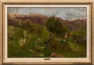 Norwegische Fruhlingslandschaft