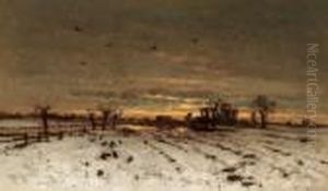 Paesaggio Al Tramonto