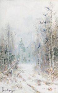 Winter Landscape by Wladimir Leonidovich Murawjoff