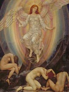 The Light Shineth in Darkness and the Darkness Comprehendeth It Not 1906 by Evelyn Pickering De Morgan
