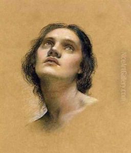 Study of a head by Evelyn Pickering De Morgan