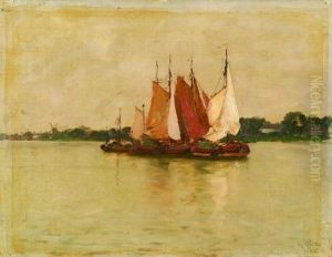 Dutch Fishing Boats by Hermann Dudley Murphy