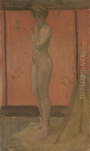 ''girl In Green Cap'' by Hermann Dudley Murphy