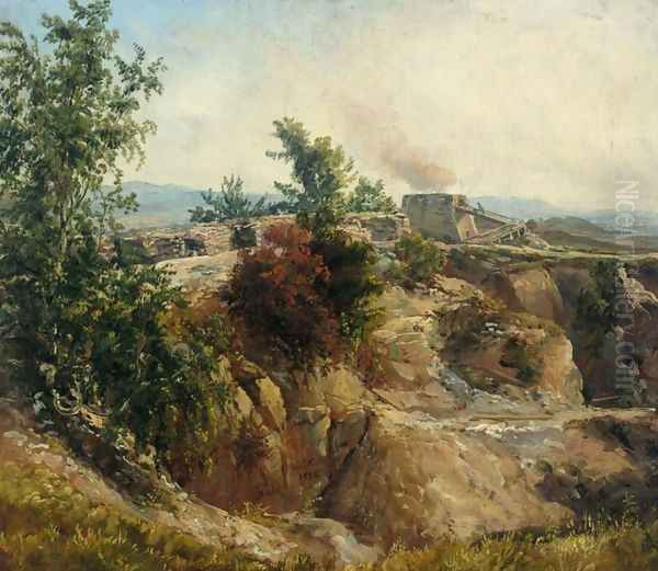 Chalkpit near Maxen (Kalkovn ved Maxen) - view 1