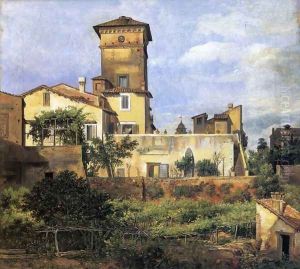 Scene of the Villa Malta by Johan Christian Clausen Dahl