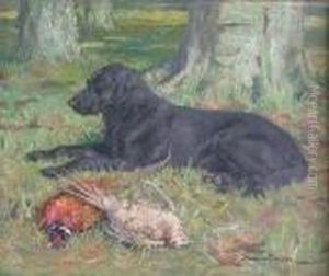 Study Of A Black Labrador Boojum With Dead Game Study Of A Black Labrador Boojum With Dead Game