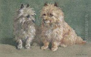 Study Of Two Cairn Terriers