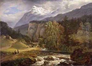 Alpine Landscape by Johan Christian Clausen Dahl