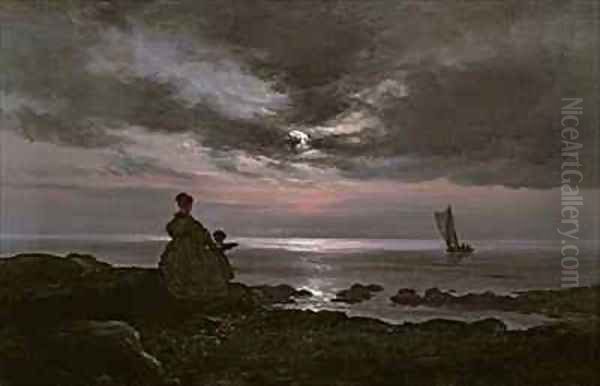 Mother and Child by the Sea - view 1