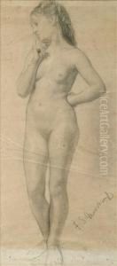 Standingfemale Nude by Francis Sydney Muschamp