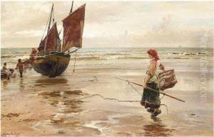Unloading The Catch by Francis Sydney Muschamp