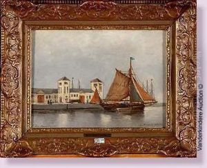 La Mingue A Ostende by Auguste Henri Musin