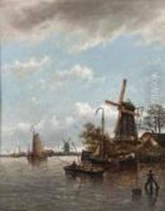 Vue De La Meuse A Papendrecht, Au Printemps