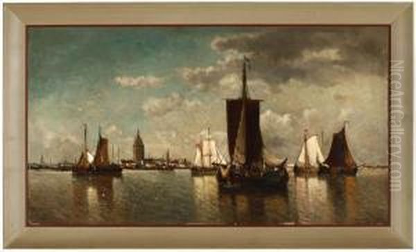 Boats In A Harbor - view 1