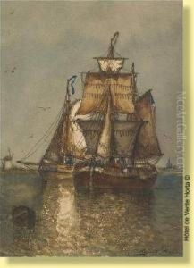 Voilier Dans L'estuaire
