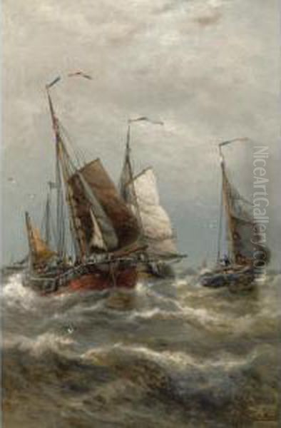 Fishing Vessels Making For Port - view 1