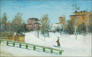 Winter Day In Kaivopuisto Helsinki by Elias Muukka