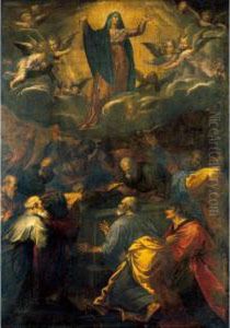The Assumption Of The Virgin by Girolamo Muziano