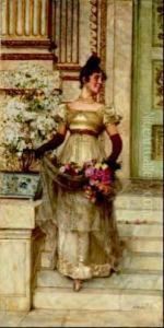 Figura Femminile Con Fiori In Grembo by Giovanni Muzzioli