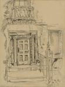 50 S. Washington Square (and Glackens' Studio) by Jerome Myers