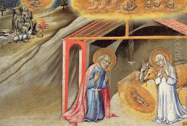 The Nativity and the Annunciation to the Shepherds 1450-55 - view 1