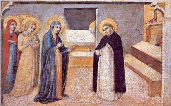 Scenes from the Legend of Saint Peter the Martyr- The Virgin Appears to the Saint 1440 - view 1