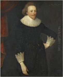 Portrait Of Sir Thomas Berrington (b. 1599) by Daniel Mytens