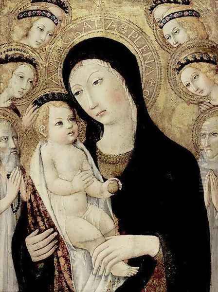 Madonna and Child with Sts Anthony Abbott and Bernardino of Siena c. 1450 - view 1