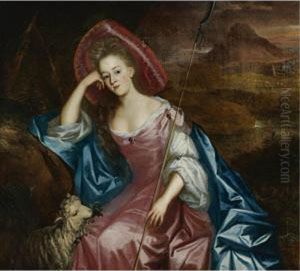 Portrait Of A Lady As A Shepherdess by Jan Mytens