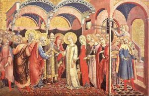 The Marriage of the Virgin 1488 by Sano Di Pietro