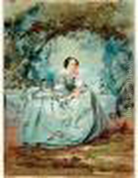 Femme En Crinoline, Vers 1857 - view 1