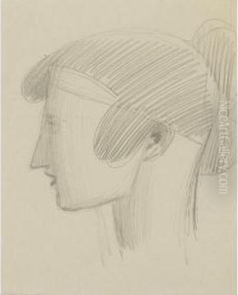 Head Of A Woman In Profile - view 1