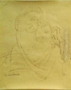 Mother And Child by Elie Nadelman