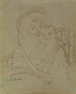 Mother And Child by Elie Nadelman