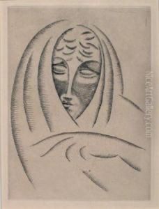 Woman's Head In A Shawl by Elie Nadelman