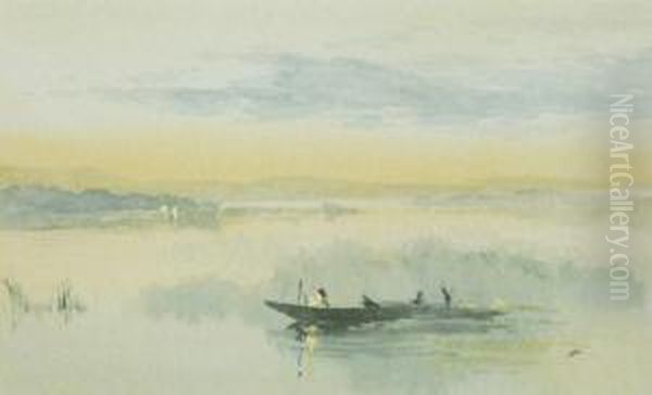A Punt On A Quiet Stretch Of Water - view 1