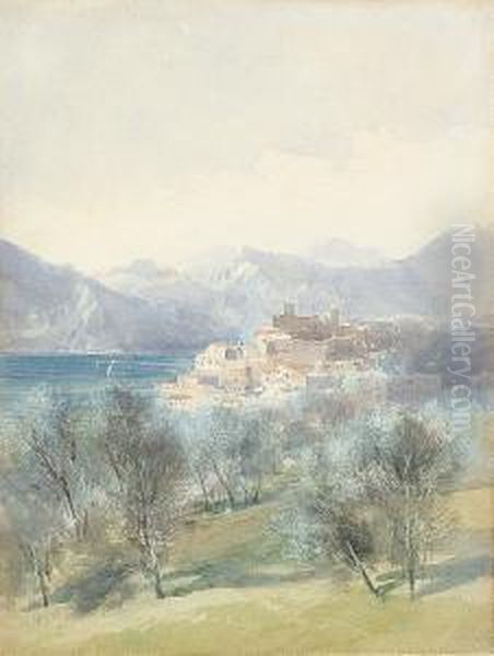 View Of A Lakeside Town - view 1