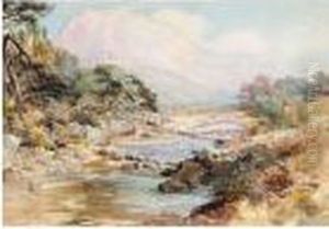 A River With Mountains Beyond A River With Mountains Beyond