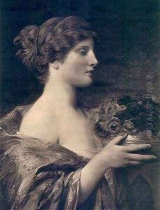 Flowers of June by Sir Thomas Francis Dicksee