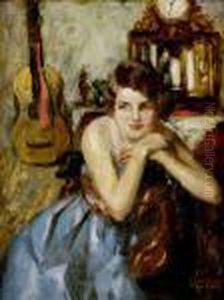 Dama S Gitarou by Vilmos Nagy