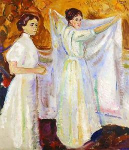 Two Nurses by Sir Thomas Francis Dicksee