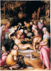 The Lamentation Over The Dead Christ by Giovan Battista Naldini