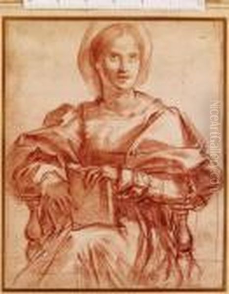 Portrait Of Lucrezia Del Fede, After Andrea Del Sarto - view 1